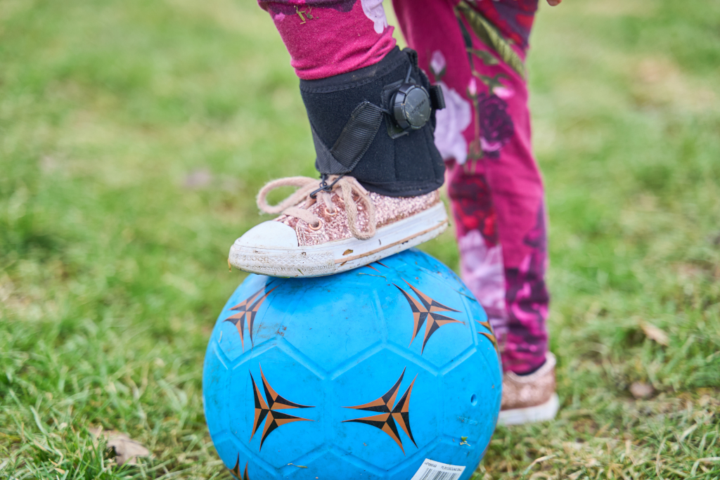 Photograph of the OrthoPed Foot Drop Splint