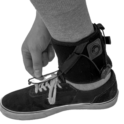Hook taken off the shoe by hand