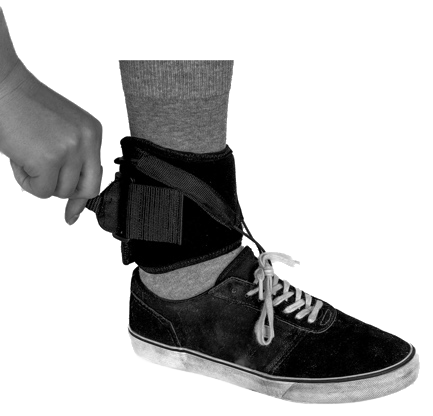 Neoprene strap opened by hand